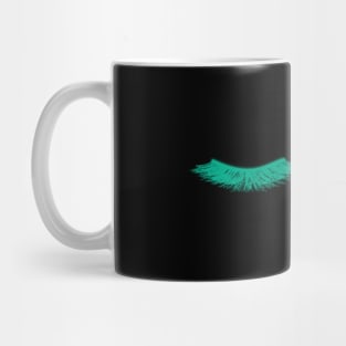 beautiful teal blue lashes Mug